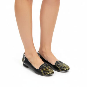 Irregular Choice Star Wars Darth Vader Flats Black Gold Size 8 Disney Shoes